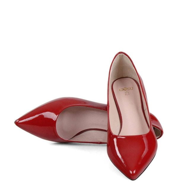 JESSICA - Czerwone czółenka marki GASSU - z przodu