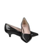 JESSICA - Czarne niskie czółenka - z przodu