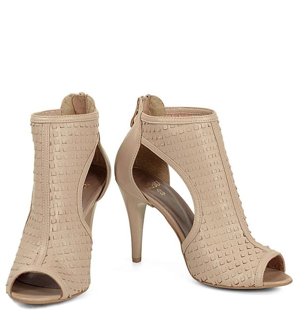 GASSU Sandałki ANIO beżowe perforowane skóra botki letnie - obrazek 6