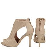 GASSU Sandałki ANIO beżowe perforowane skóra botki letnie - obrazek 7