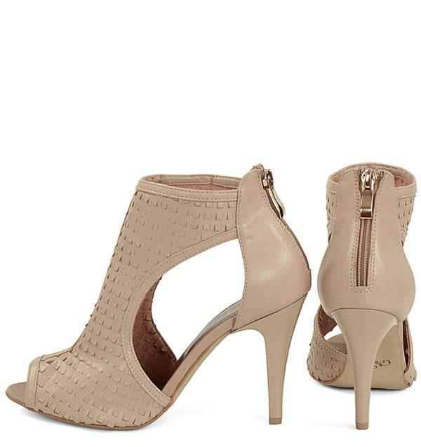 GASSU Sandałki ANIO beżowe perforowane skóra botki letnie - obrazek 7