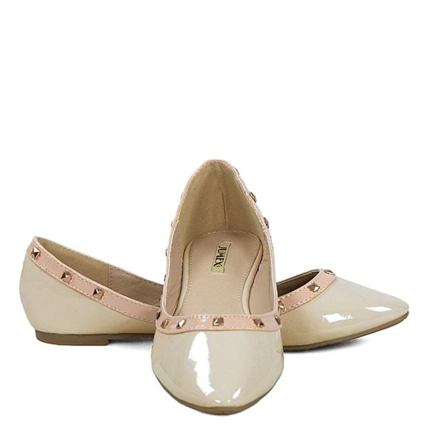 baleriny-bezowe-lakierowane-ozdobna-lamowka-2.jpg Baleriny beżowe lakierowane ozdobna lamówka - obrazek 2