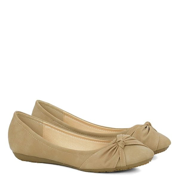 Baleriny ciemnobeżowe - obrazek 2