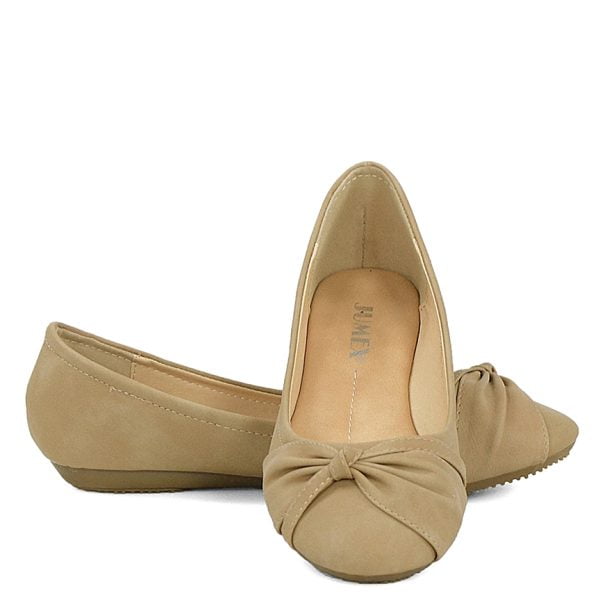 Baleriny ciemnobeżowe - obrazek 3