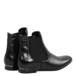 GASSU Botki czarne SARAH szaszki z licowej skóry