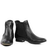 GASSU Botki czarne SARAH szaszki z licowej skóry