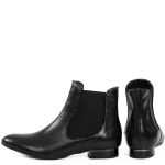 GASSU Botki czarne SARAH szaszki z licowej skóry