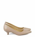 GASSU Michelle Beżowe czółenka na kaczuszce - bokiem