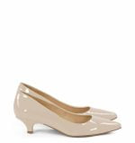 GASSU Czółenka MICHELLE Beżowe na kaczuszce - bokiem