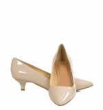 GASSU Czółenka MICHELLE Beżowa na kaczuszce - z przodu