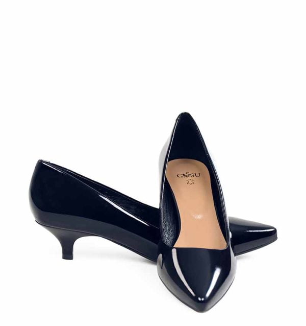 GASSU Czółenka MICHELLE ciemno granatowe - z przodu