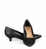 GASSU Czółenka MICHELLE czarne na kaczuszce - z przodu