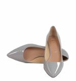 GASSU Czółenka MICHELLE Szare czółenka na kaczuszce - z przodu