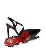 GASSU Czółenka ELISE szpilki bez pięty czarne - obrazek 5