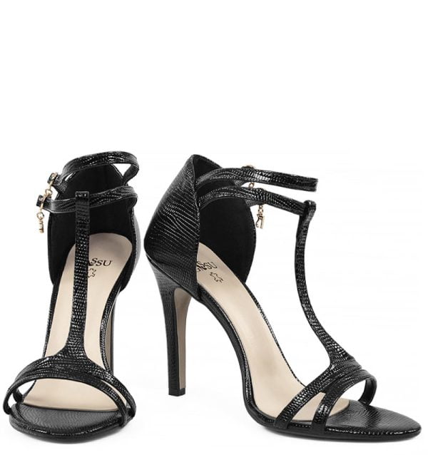 erin-black-d.jpg ERIN - Czarne sandałki na szpilce - z przodu