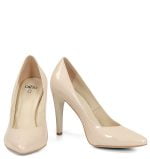 GASSU Czółenka JADE pudrowy róż lakierowana skóra - obrazek 6