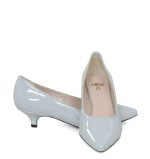 JESSICA - Szare czółenka na niskim obcasie - z przodu