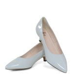 JESSICA - Szare czółenka na niskim obcasie - z przodu