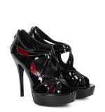 GASSU Sandałki KATARIINA czarne lakierki na szpilce i platformie - obrazek 3