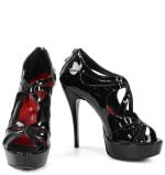 GASSU Sandałki KATARIINA czarne lakierki na szpilce i platformie - obrazek 6