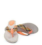 Klapki pomarańczowe japonki mozaika - obrazek 4