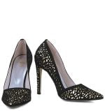 GASSU Czółenka MANON szpilki złoto czarne - obrazek 6