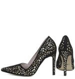 GASSU Czółenka MANON szpilki złoto czarne - obrazek 7