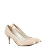 GASSU Czółenka NAHIA pudrowy róż lakierowana skóra szpilki - obrazek 3