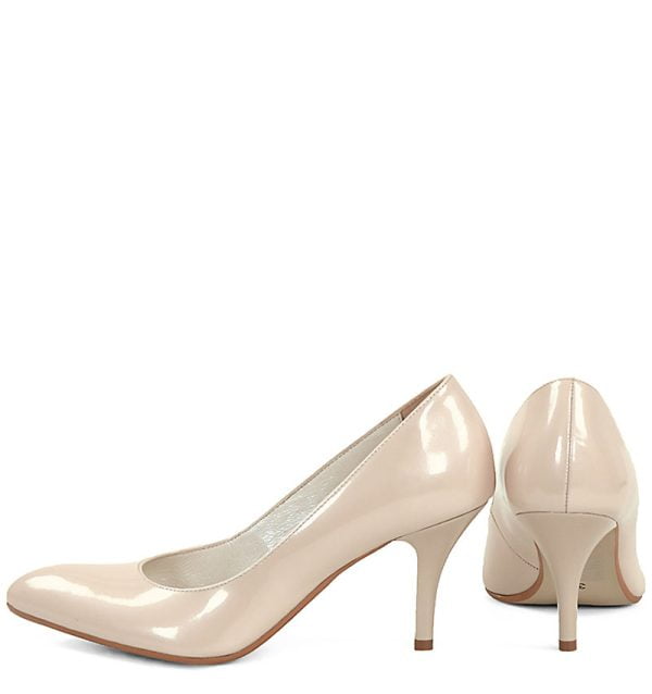 GASSU Czółenka NAHIA pudrowy róż lakierowana skóra szpilki - obrazek 6