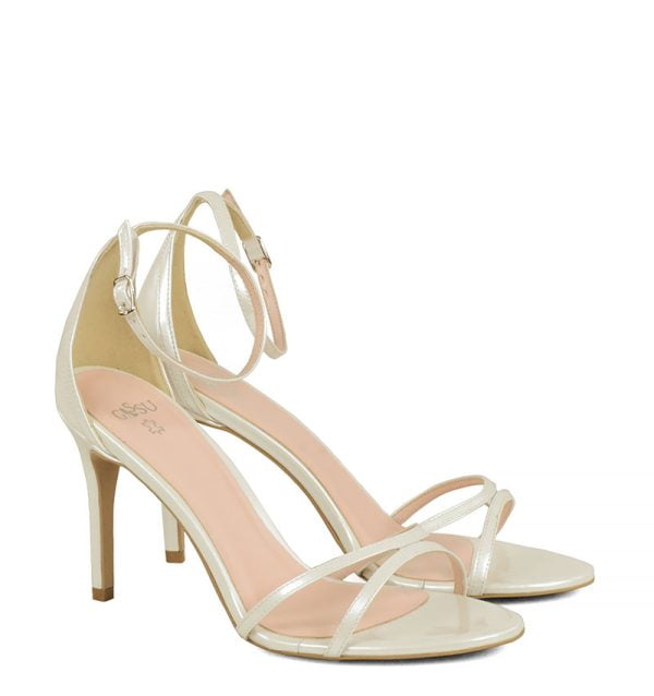 nare-ecru-perl-1.jpg GASSU Sandałki NARE ecru cienkie paseczki - po skosie