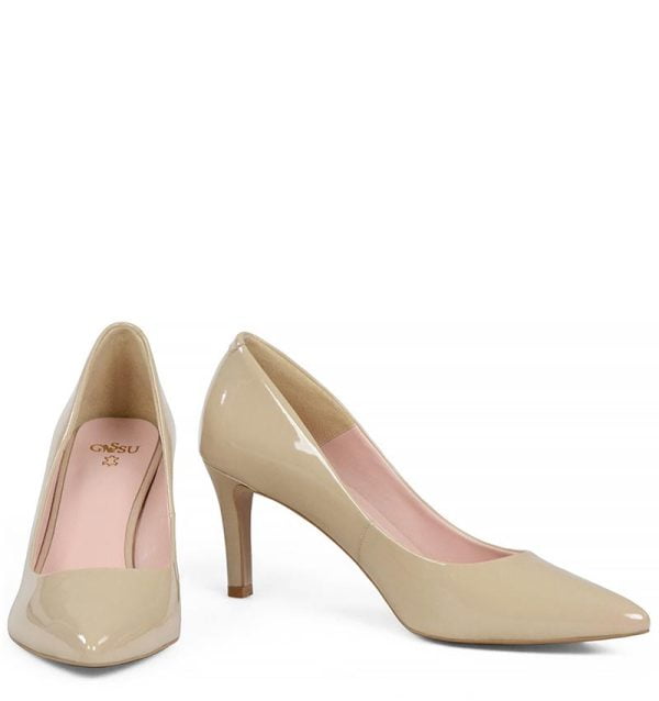 RIKO - klasyczne czółenka na średniej szpilce - z przodu