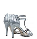 ERIN - Piękne, srebrne szpilki - po skosie