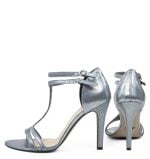 ERIN - Piękne, srebrne szpilki - z tyłu