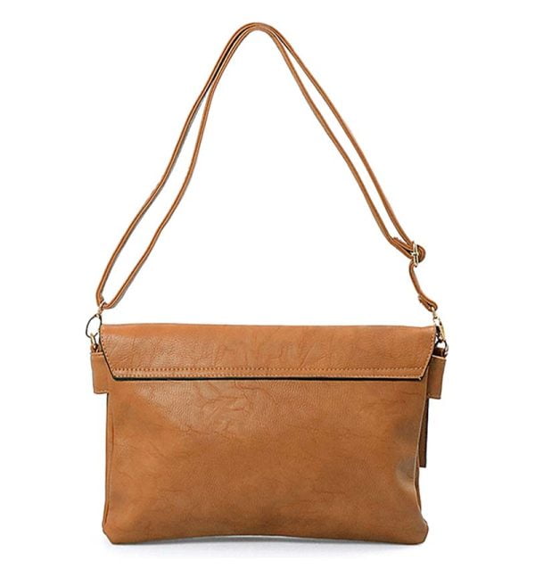 Torebka damska camel listonoszka kopertówka - obrazek 2