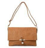 Torebka damska camel listonoszka kopertówka - obrazek 5