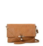 Torebka damska camel listonoszka kopertówka - obrazek 4