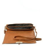 Torebka damska camel listonoszka kopertówka - obrazek 3