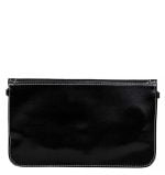 Torebka czarna kopertówka złoto-czarne zapięcie - z tyłu