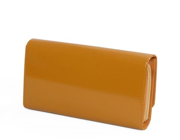 Torebka camel kopertówka portmonetka - z tyłu