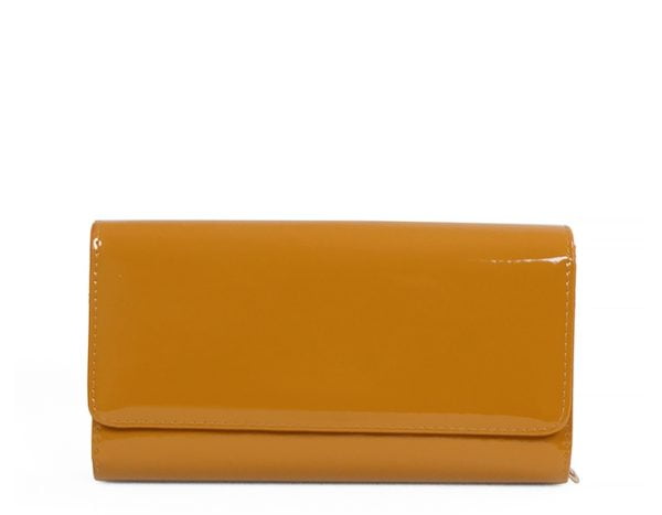 Torebka camel kopertówka portmonetka - z przodu