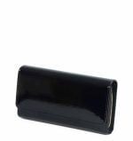 Torebka czarna kopertówka portmonetka - po skosie