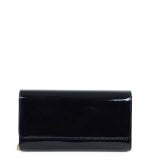 Torebka czarna kopertówka portmonetka - z przodu