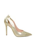 Reni złote szpilki - bokiem