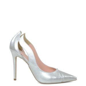 Gassu RENI srebrne szpilki - bokiem