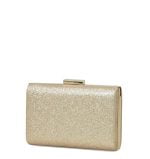 Złota brokatowa kopertówka - z przodu