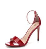 Marbella czerwone sandałki na szpilce od VG - po skosie