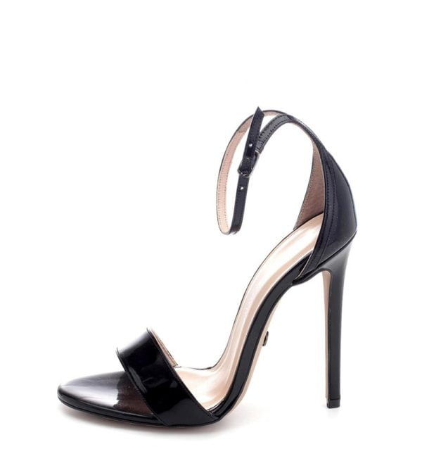 Granada sandałki wysokie szpilki czarne od VG - bokiem