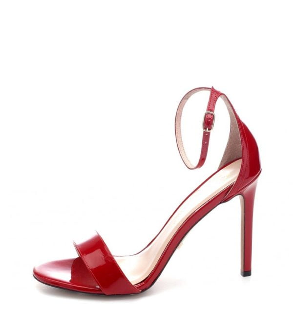Marbella czerwone sandałki na szpilce od VG - bokiem