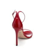 Marbella czerwone sandałki na szpilce od VG - po skosie