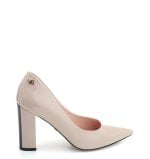 VG Czółenka FUENGIROLA beżowe lakier słupek - bokiem